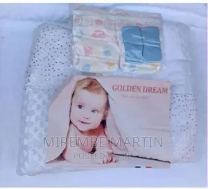 5 PCS Set Baby Shawl Receiver Blanket – White