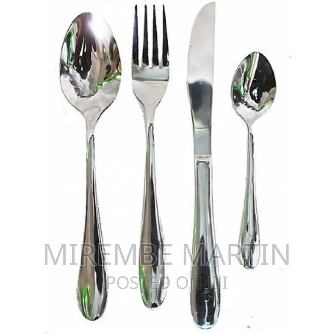 Stainless Steel Cutlery Set- 24pcs – Silver