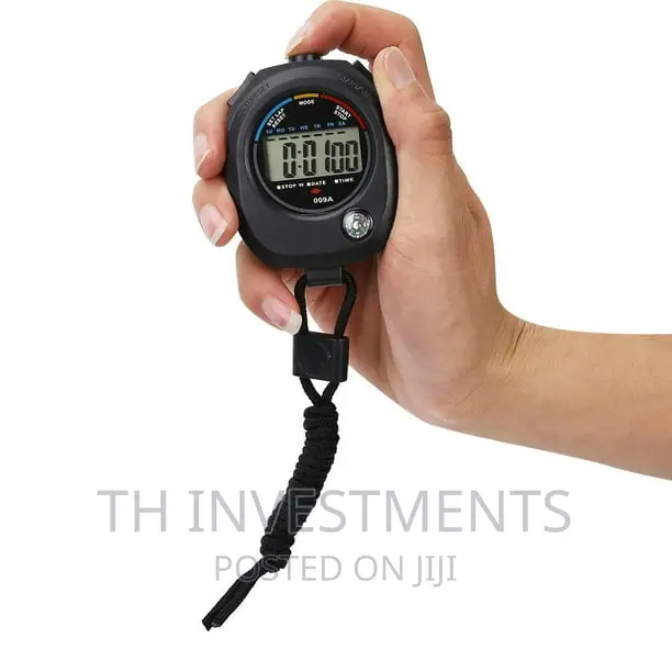 Hand Held Digital LCD Sports Watch Timer.