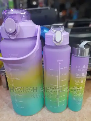 3 in 1 Water Bottle Set With Stickers