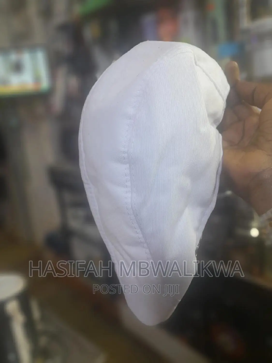 White Kangaroo Cap