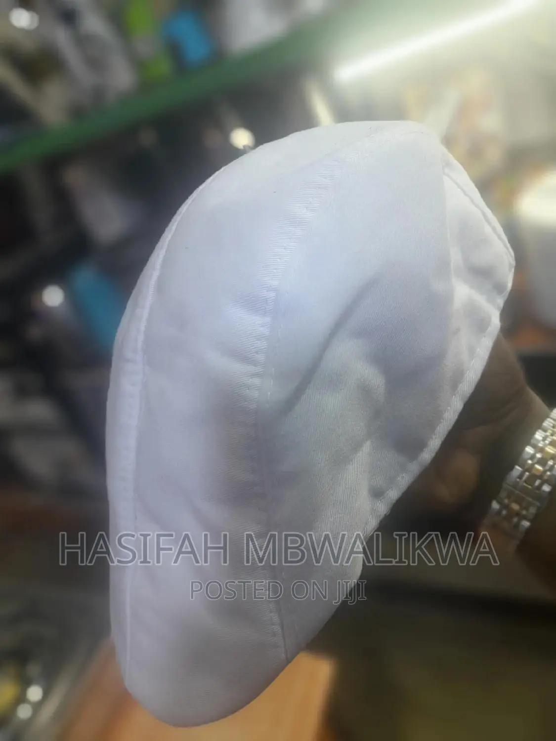 White Kangaroo Cap