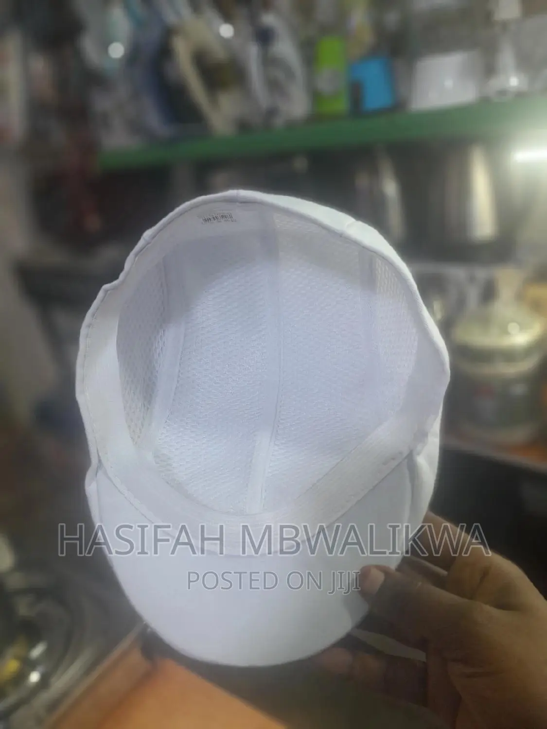 White Kangaroo Cap