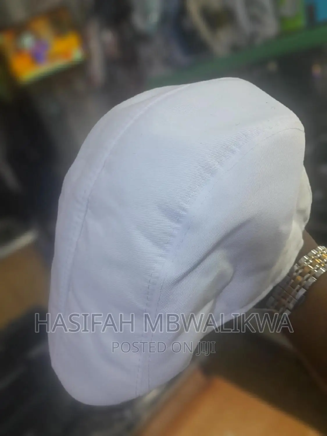 White Kangaroo Cap