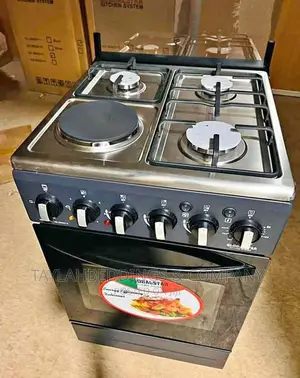 3 Gas + 1 Electric Cooker With Electric Oven