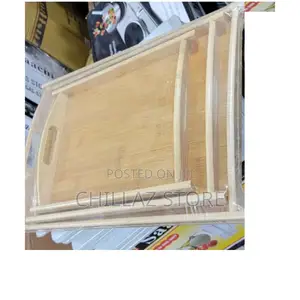 3 PCS Wooden Serving Tray Set.