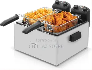 Saachi Double Deep Fryer NL-DF-4758 3L X 3L Stainless Steel