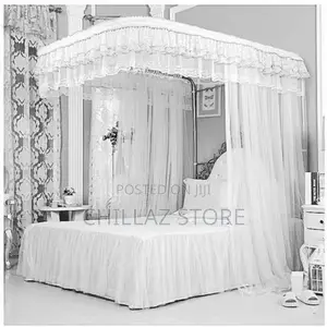 2 Stand Rail Design Mosquito Net – White Design May Vary
