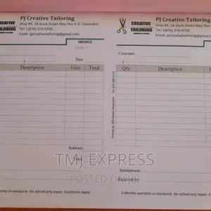 A4 Size Invoice Books