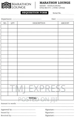 A4 Requisition Books With Your Logo