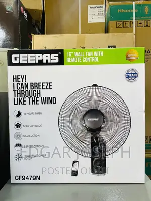 Geepas Wall Fan With Remote