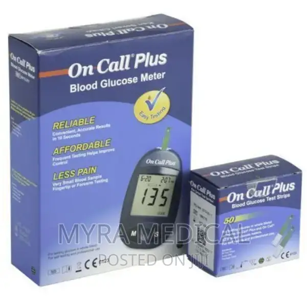 On Call Plus Glucometer With 50 Strips