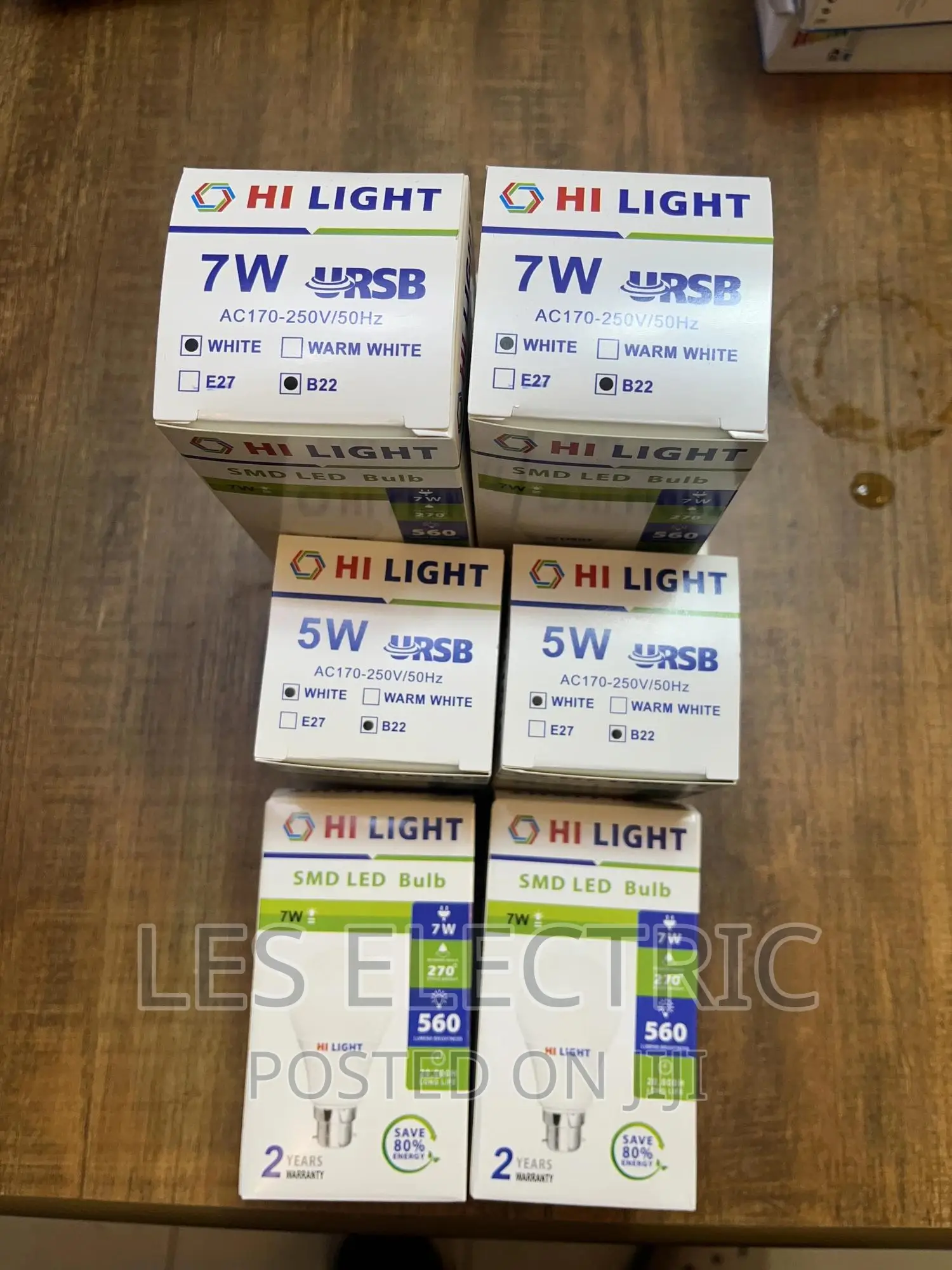 5watts and 7watts Bulb