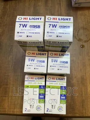 5watts and 7watts Bulb