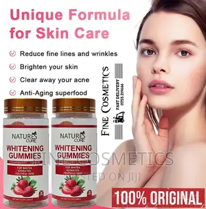 Nature's Cure Skin Whitening Gummies Strawberry Flavour. 30