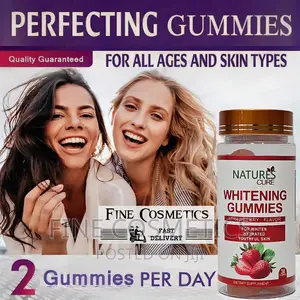 Nature's Cure Skin Whitening Gummies Strawberry Flavour. 30