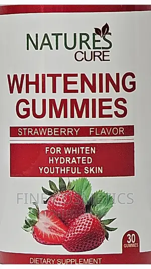 Nature's Cure Skin Whitening Gummies Strawberry Flavour. 30