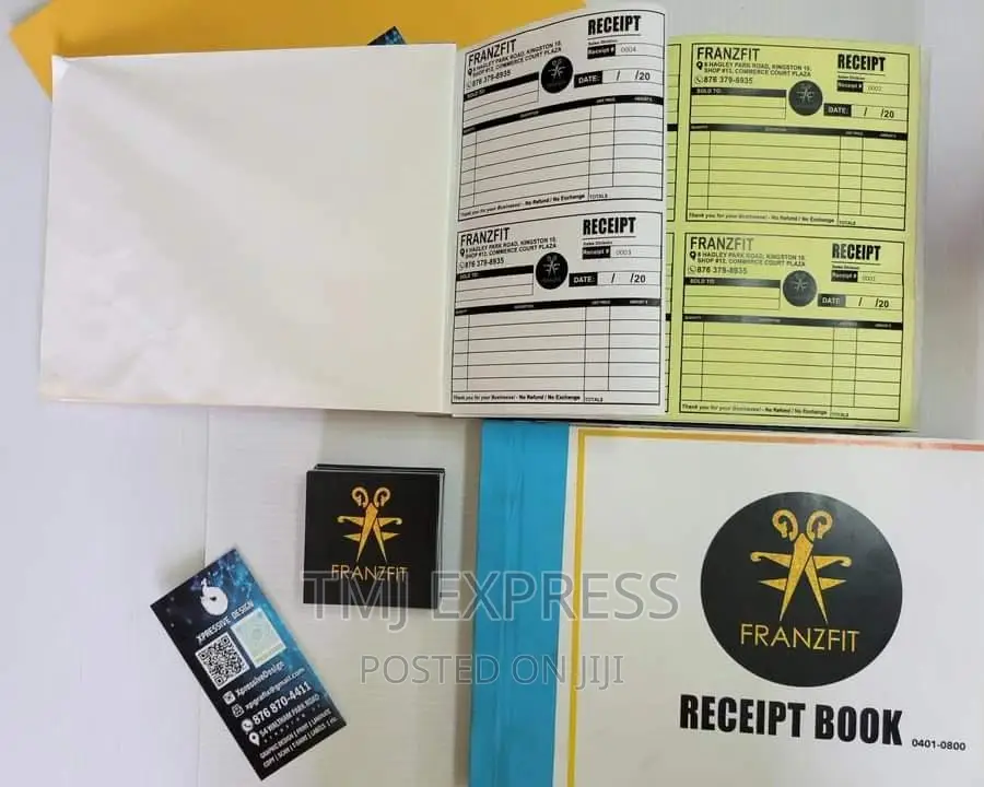 A5 Size Receipt Book