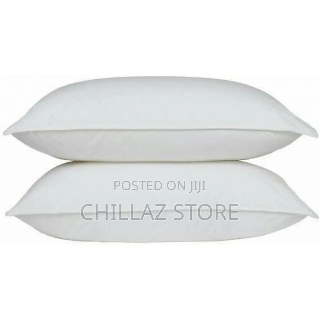 Pair of Big Fiber Pillows – White