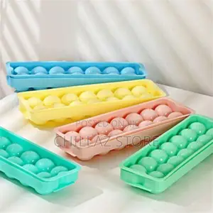 2 Piece, 14 Grid Round Ice Cube Tray Mould Ice Ball Maker