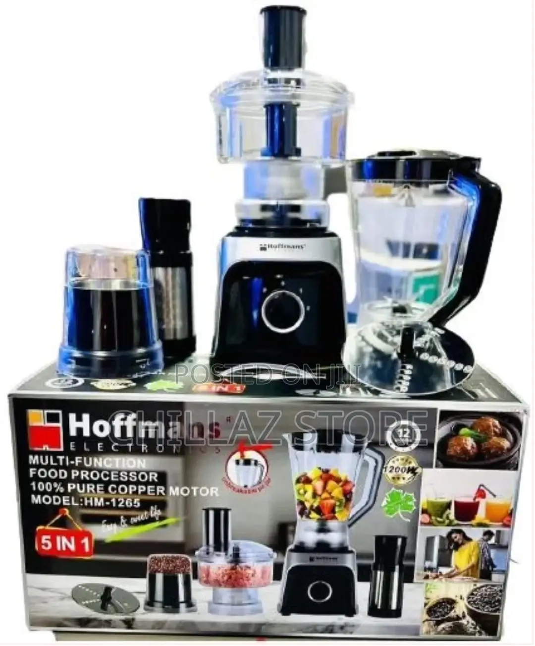 Hoffmans Powerful Commercial Food Processor With Juicer,