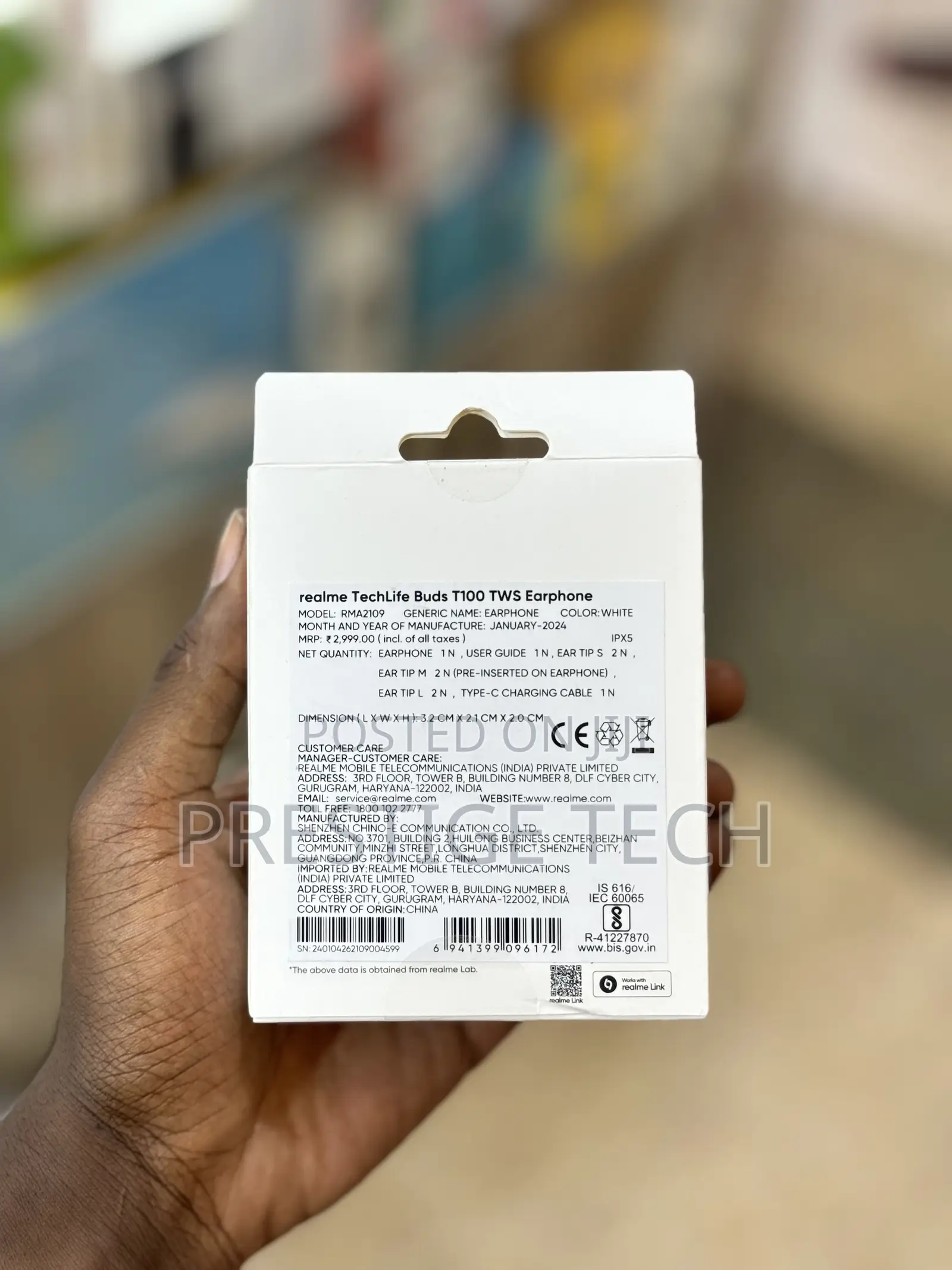 Realme Techlife Buds T100 With 28 Hours Playback