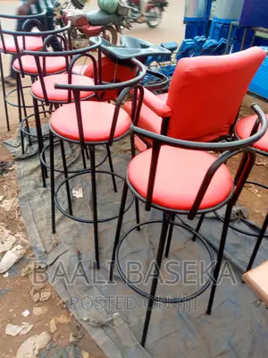 Bar Chairs/Counter Chairs/Red and Black Coloured