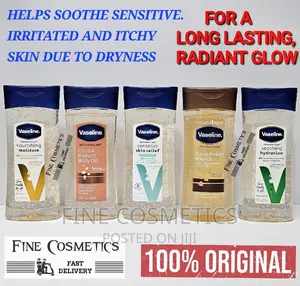Vaseline Dry Skin Glowing Gels | Moisturising Body Oils.