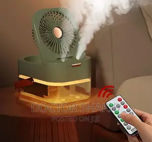 Portable Humidifier With Cooling Fan