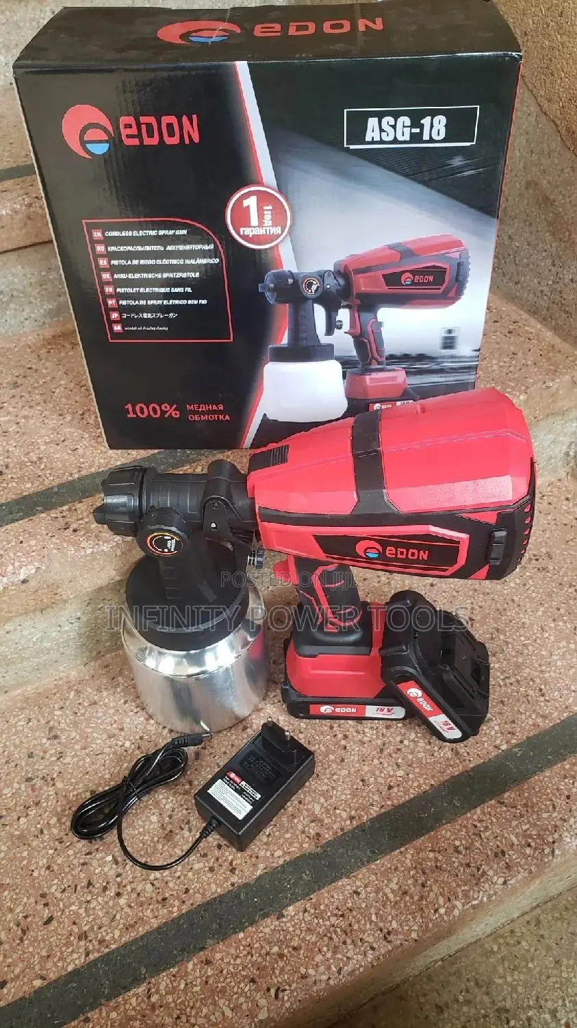 Cordless Electric Spray Gun 18v