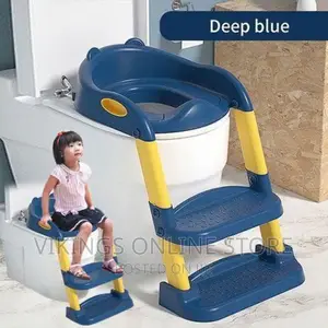 Toilet Trainer With Non-Slip Cushioned Ladder -
