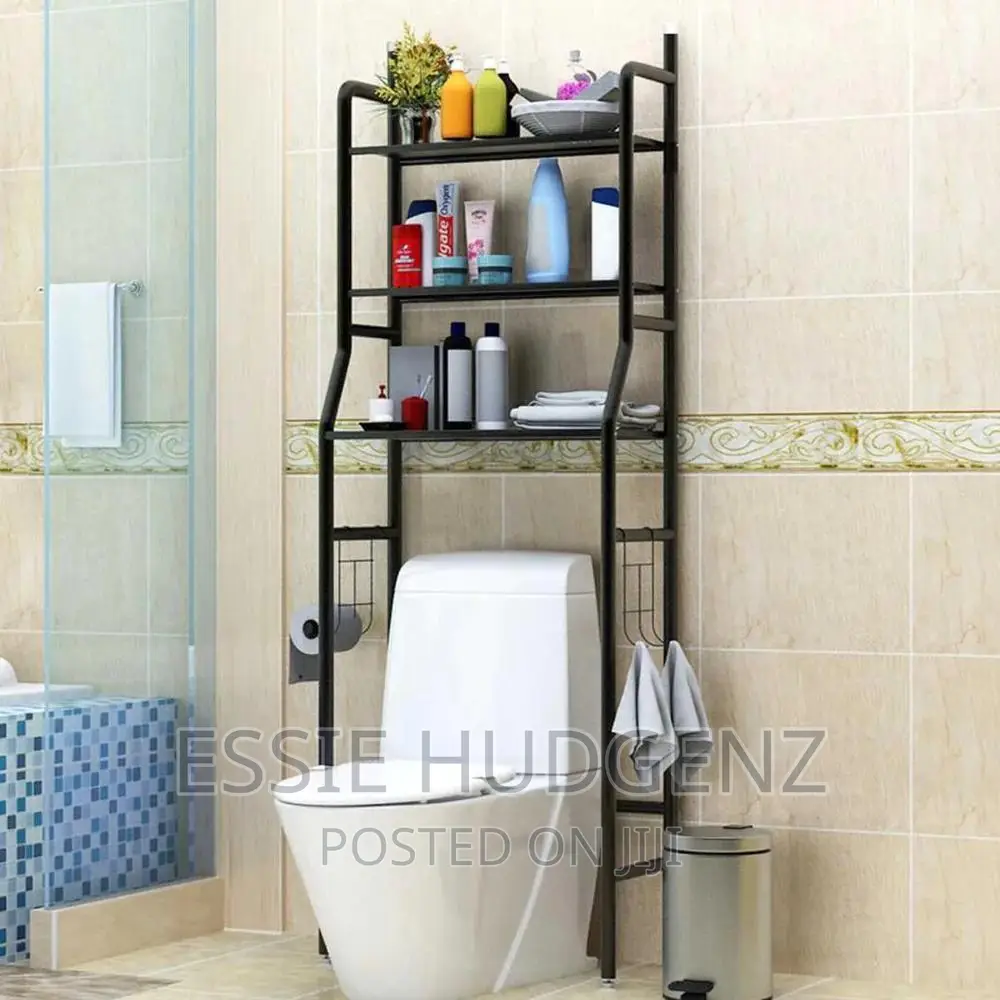 Black Toilet Rack