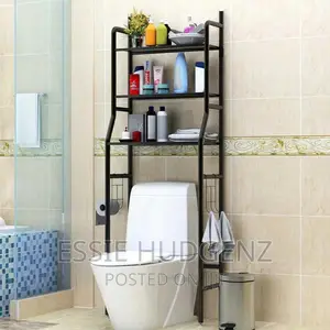 Black Toilet Rack