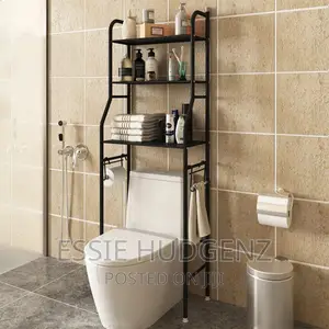 Black Toilet Rack