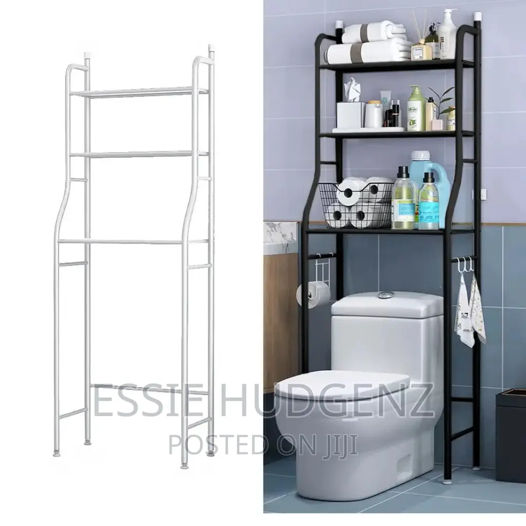 Black Toilet Rack