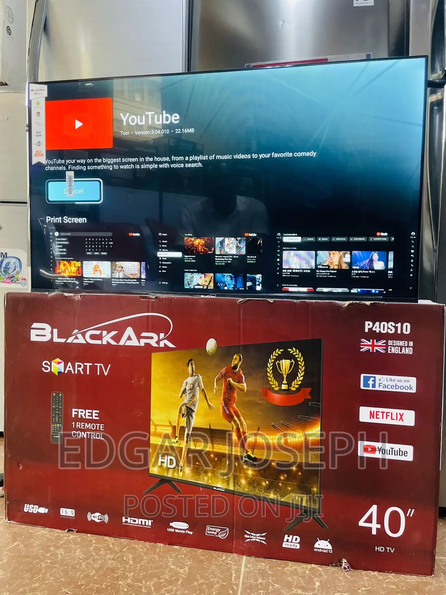 Black Ark 40 Inches Smart