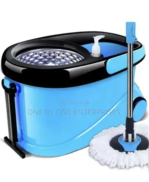 Spin Mopper Dual-Use Mop Bucket Rotating With Wheels