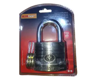 Kinbar Alarm Siren Padlock 70mm - Metallic, Without Guard