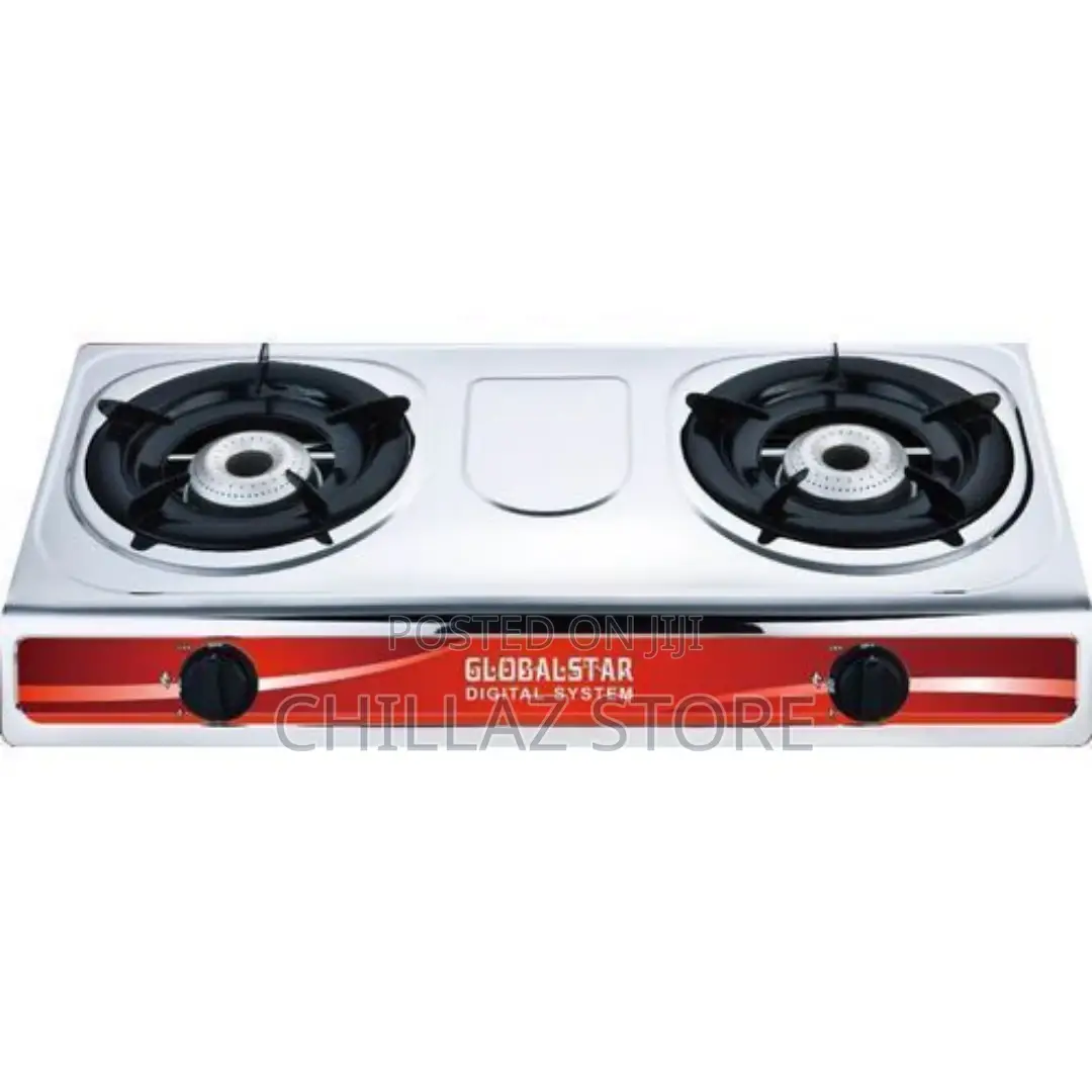 Globalstar Double Burner Gas Stove Stainless Steel –