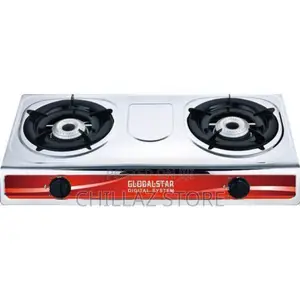 Globalstar Double Burner Gas Stove Stainless Steel –