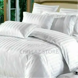 Egyptian Cotton Striped Duvet Cover With 1 Bedsheet
