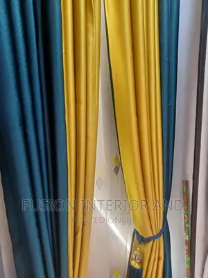 Blackout Curtains Green and Yellow
