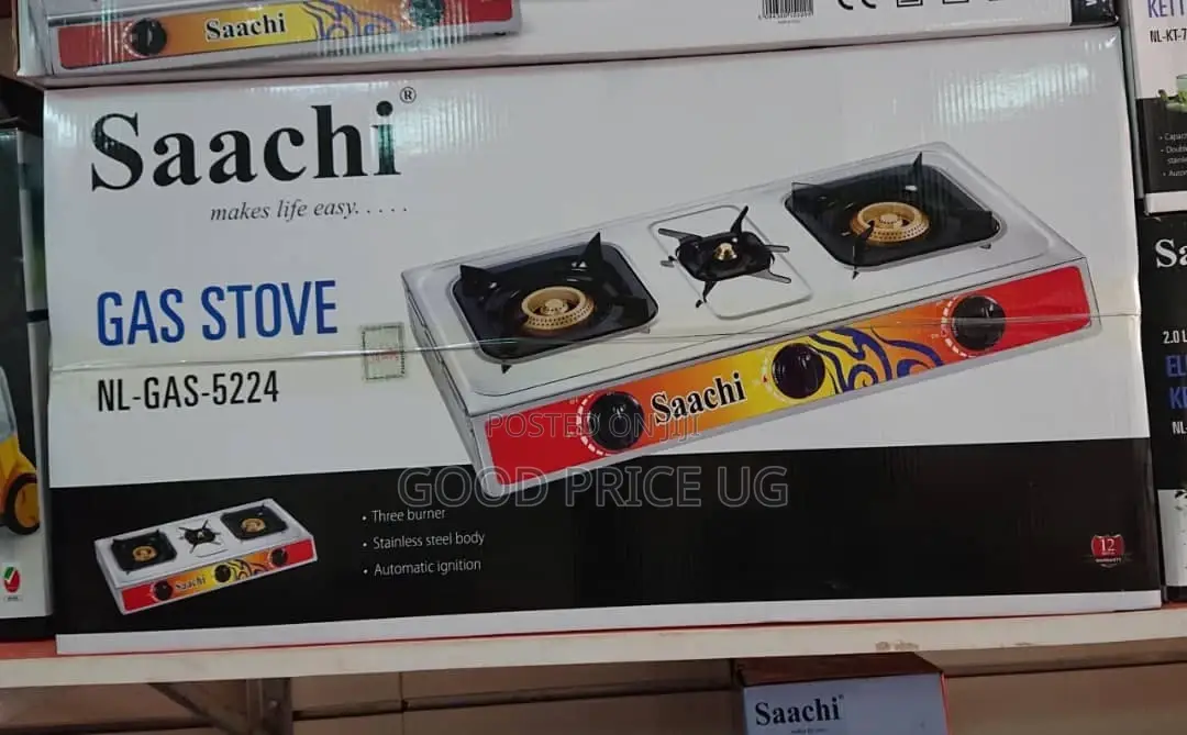 Saachi 3 Burner Stainless Steel Gas Stove