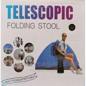 Telescopic Foldable Stool for Outdoor Hiking -Color May Vary