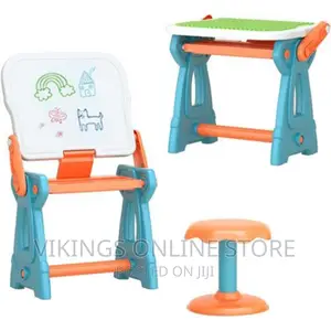 2 in 1 Multifunction Learning Table - Multicolor
