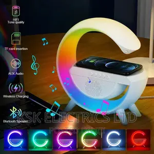 Bluetooth Speaker Alarm Clock Wireless Moon Light Lamp