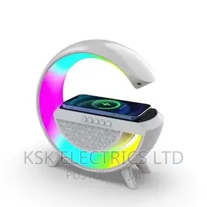 Bluetooth Speaker Alarm Clock Wireless Moon Light Lamp
