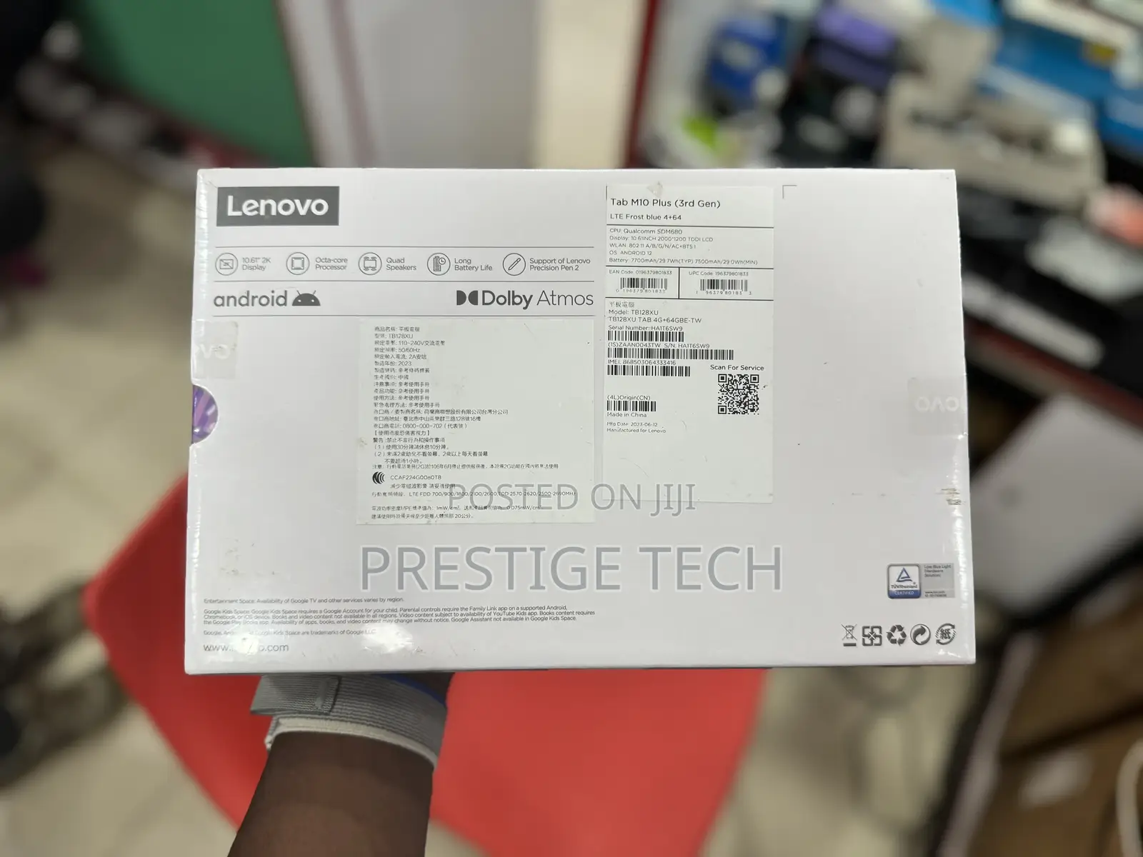 New Lenovo Tab M10 Plus (3rd Gen) 64 GB Blue