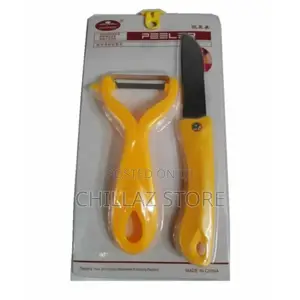Fruit Knife, Vegetable, Potato Peeler in Orange Cutlery Set