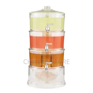Acrylic 3-Tier Water, Juice Drink Dispenser